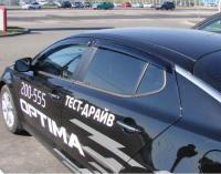 Kia Optima (11–13) Дефлекторы боковых окон, темные, 4 части