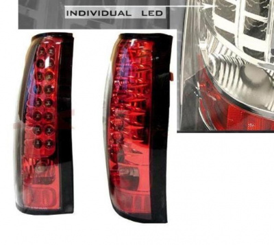 Chevrolet Tahoe, Suburban, GMC Yukon, Denali (99-06) фонари задние светодиодные красные, комплект 2 шт.