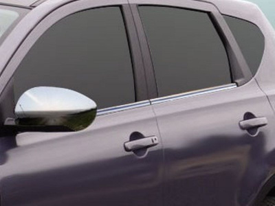 Nissan Qashqai (2006-) молдинги хромированные на двери по нижней линии окон, комплект 4 шт.
