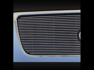 Ford Explorer (06-) нижняя решетка переднего бампера алюминиевая, горизонтальный дизайн.